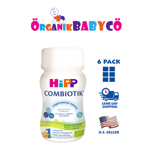 HiPP Stage 1 ORGANIC COMBIOTIC Baby Formula READY TO FEED Bottle! 6 PA
