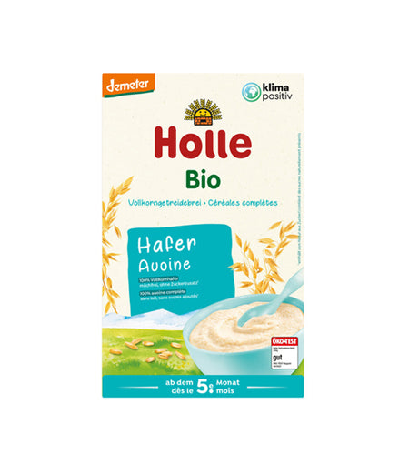 HOLLE Organic Oatmeal Porridge Baby Cereal 5 MONTHS